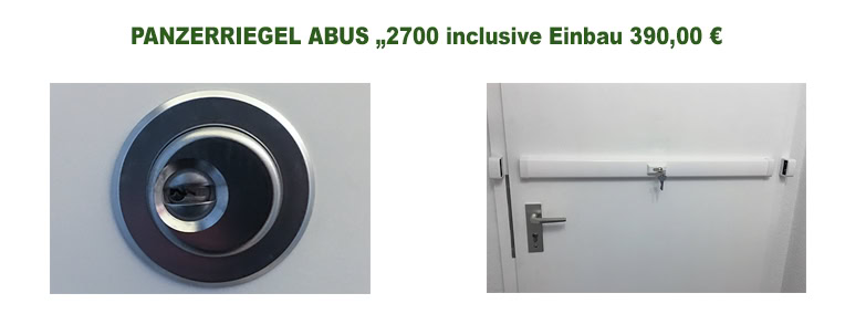 Angebot Panzerriegel. Querstange inklusive Einbau ABUS 2700